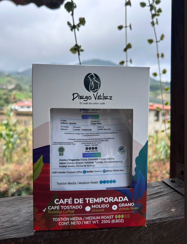 Café Caturra Diego Vélez Origen Quindío 250 g