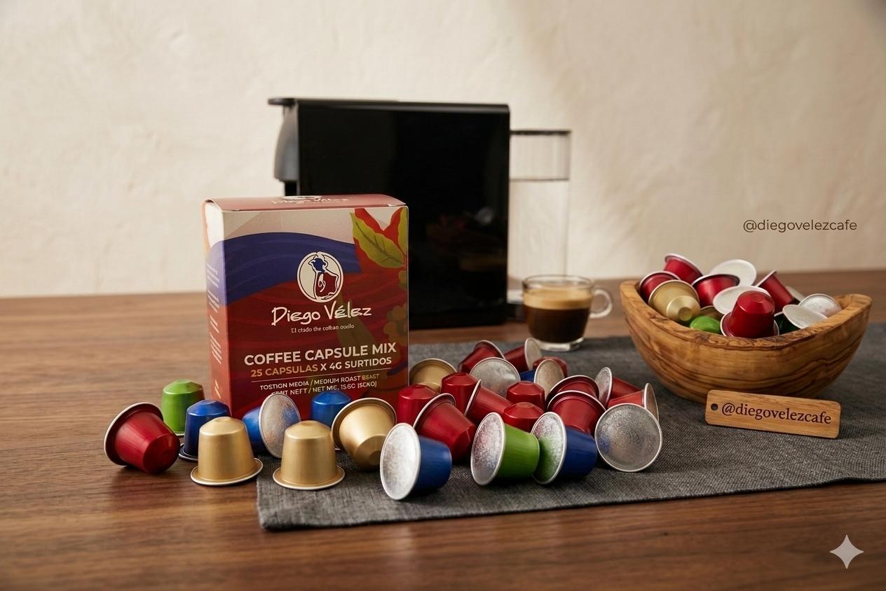 Cápsulas de café mixtas x 25 unidades