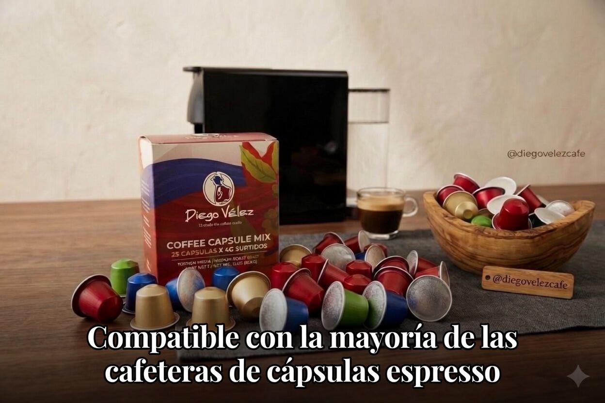 Cápsulas de café mixtas x 25 unidades