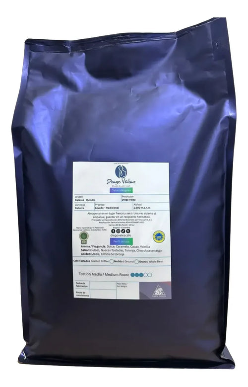 Café Caturra Diego Vélez Origen Quindío 3 Kg Institucional