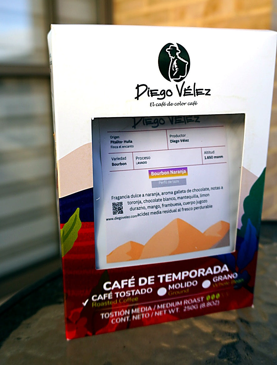 Café Bourbon Naranja 250g — Pitalito, Huila · Edición Limitada