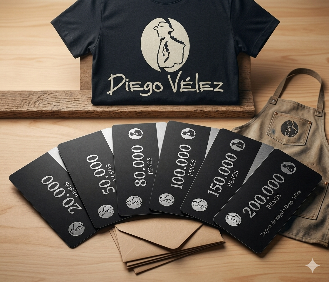 Tarjeta regalo Diego Velez Café
